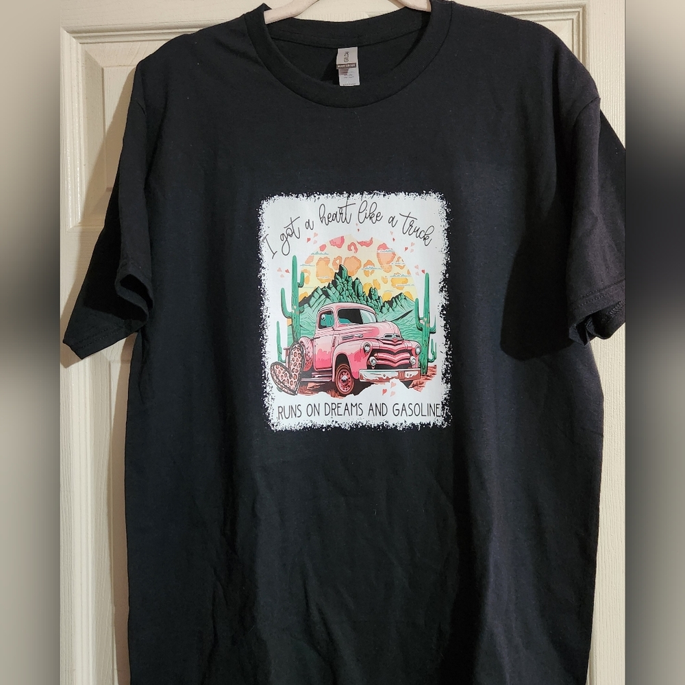 Heart Like a Truck Handmade Graphic Tee - Picture 4 of 4